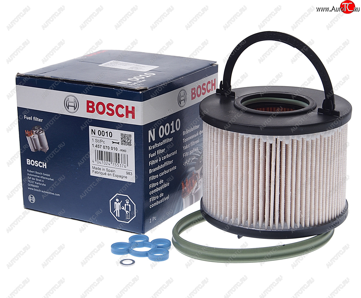 4 399 р. Фильтр топливный VW Touareg (04-) (TDI) AUDI Q7 (06-) BOSCH BOSCH 1457070010 (1457070010)