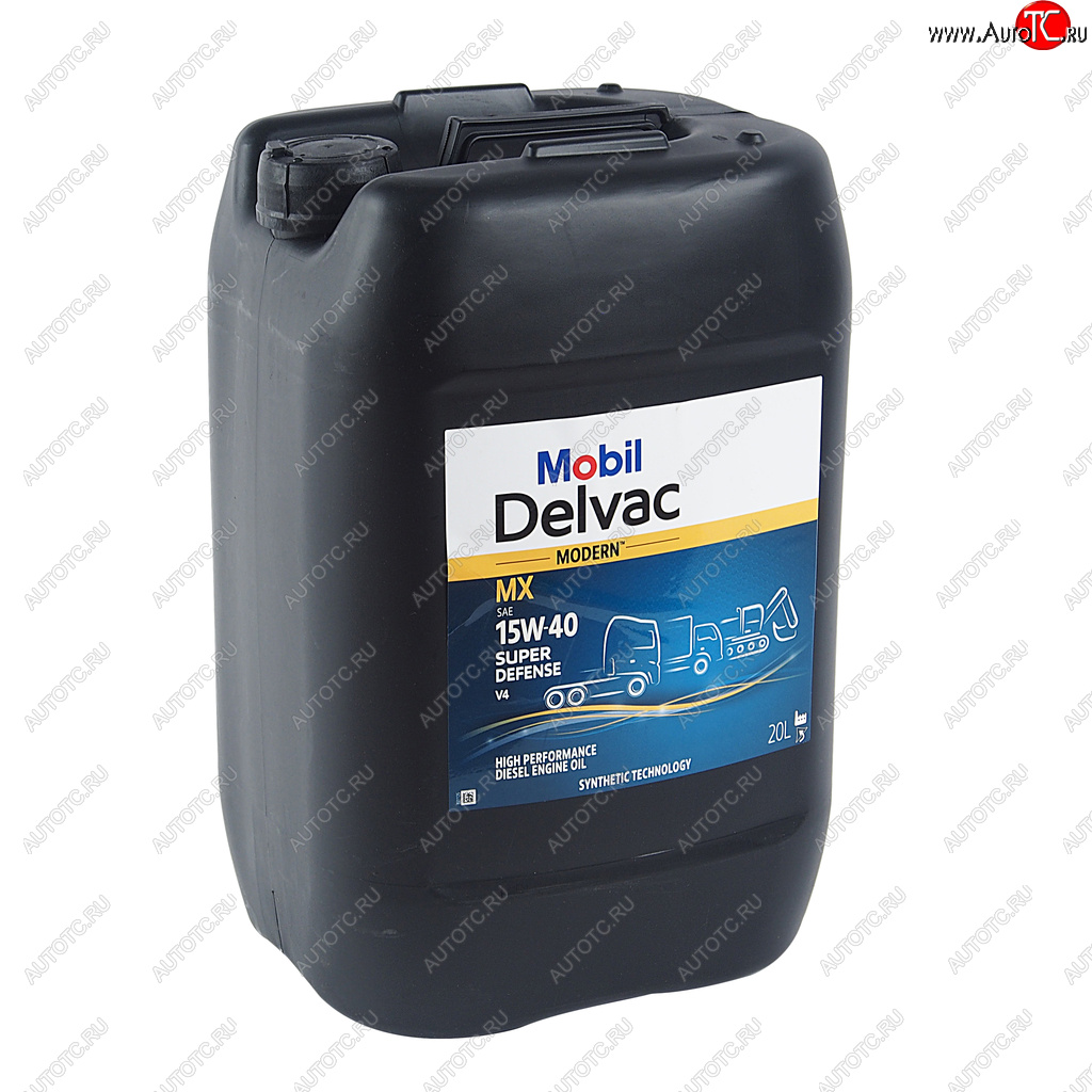 10 699 р. Масло дизельное DELVAC Modern 15W40 Super Defense V4 псинт.20л MOBIL (157336)