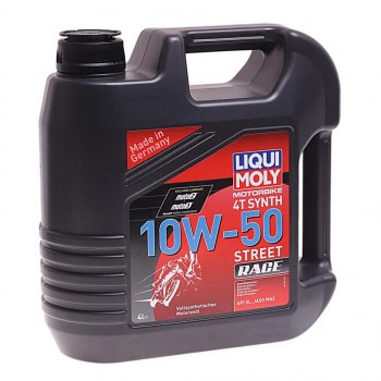 7 399 р. Масло моторное для 4-х тактных двигателей RACING SYNTH 4T 10W50 синт.4л LIQUI MOLY (1686). Увеличить фотографию 1