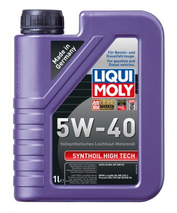 2 099 р. Масло моторное SYNTHOIL HIGH TECH 5W40 синт.1л LIQUI MOLY (1855). Увеличить фотографию 1