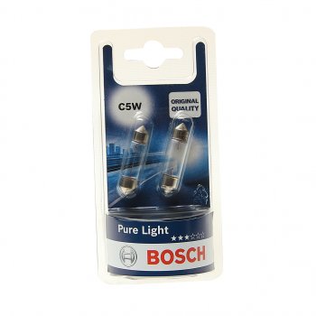 144 р. Лампа 12V C5W SV8.5-8 блистер (2шт.) Pure Light BOSCH (1987301004). Увеличить фотографию 1