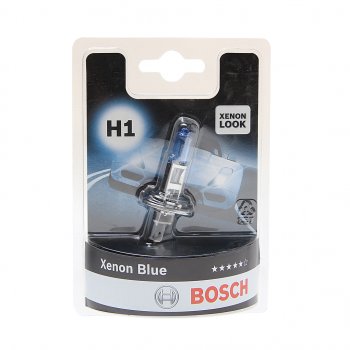 299 р. Лампа 12V H1 55W P14.5s блистер (1шт.) Xenon Blue BOSCH (1987301011). Увеличить фотографию 1