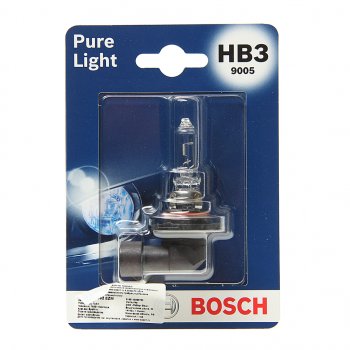 669 р. Лампа 12V HB3 60W P20d блистер (1шт.) Pure Light BOSCH (1987301062). Увеличить фотографию 1