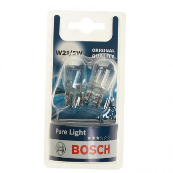 399 р. Лампа 12V P215W BAY15d блистер (2шт.) Pure Light BOSCH (1987301079). Увеличить фотографию 1