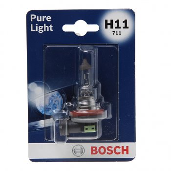 689 р. Лампа 12V H11 55W PGJ19-2 блистер (1шт.) Pure Light BOSCH (1987301339). Увеличить фотографию 1