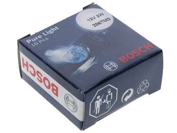 99 р. Лампа 12V 2W BX8.4d Pure Light BOSCH (1987302236). Увеличить фотографию 3