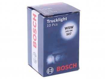 37 р. Лампа 24V W5W T10W W2.1x9.5d Trucklight BOSCH (1987302518). Увеличить фотографию 2