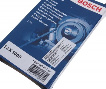 499 р. Ремень приводной клиновой 13х1000 FORD Ranger BOSCH BOSCH 1987947617 (1987947617). Увеличить фотографию 2