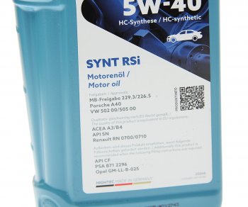 1 399 р. Масло моторное HIGHTEC SYNT RSi A3B4SNCF 5W40 синт.1л ROWE (20068-0010-99). Увеличить фотографию 2