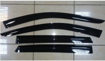3 399 р. Комплект дефлекторов окон COMFORT  Hyundai Santa Fe  3 DM (2012-2016) (черные). Увеличить фотографию 1