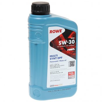 1 999 р. Масло моторное HIGHTEC MULTI SYNT DPF SPC3 5W30 синт.1л ROWE (20125-0010-99). Увеличить фотографию 1