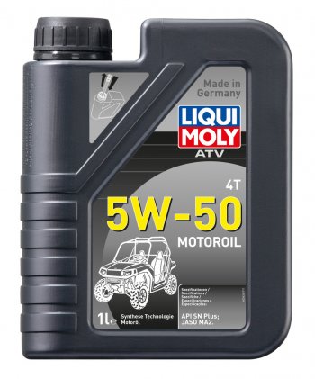 1 599 р. Масло моторное для 4-х тактных двигателей ATV 4T Motoroil 5W50 синт.1л LIQUI MOLY LIQUI MOLY 20737 (20737). Увеличить фотографию 1