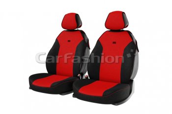 1 199 р. Универсальные чехлы сидений (майка, 4 предм., полиэстер) Bingo Front CARFASHION Nissan Teana 2 J32 рестайлинг (2011-2014) (черно-красный). Увеличить фотографию 1