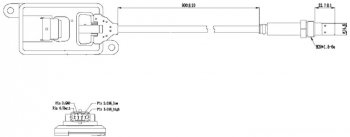 19 999 р. Датчик DAF XF105 катализатора NOX оксида азота в сборе с блоком DINEX DINEX 22032 (22032). Увеличить фотографию 4