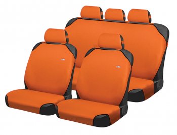 959 р. Универсальные чехлы сидений (майка, 8 предм., полиэстер) CARFASHION   (Оранжевые). Увеличить фотографию 1