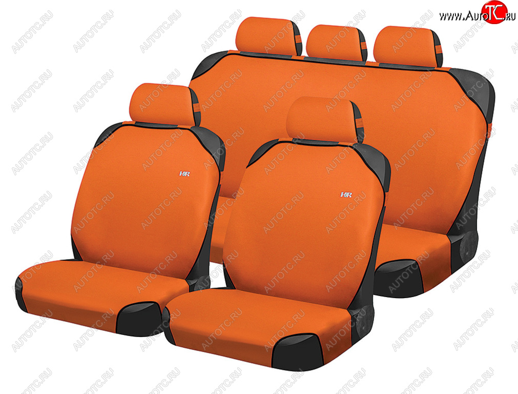959 р. Универсальные чехлы сидений (майка, 8 предм., полиэстер) CARFASHION   (Оранжевые)