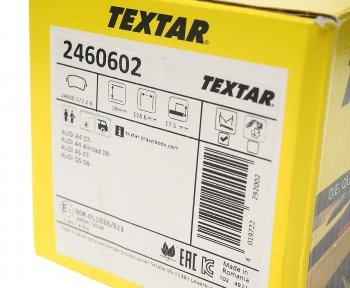 4 749 р. Колодки тормозные AUDI A4,A5,Q5 (08-15) задние (4шт.) TEXTAR TEXTAR 2460602 (2460602). Увеличить фотографию 3