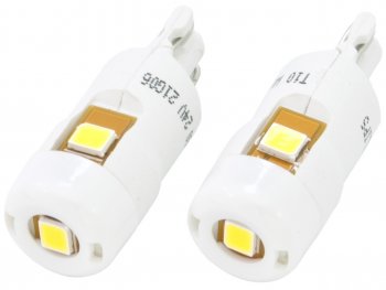 1 829 р. Лампа светодиодная 24V W5W T10W W2.1х9.5d 4000K 110Лм (2шт.) Led White Ultinon Pro6000 PHILIPS PHILIPS 24961wu60x2 (24961wu60x2). Увеличить фотографию 1