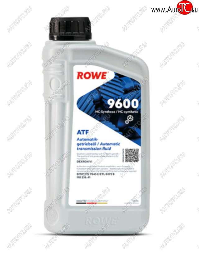 1 369 р. Масло трансмиссионное HIGHTEC ATF 9600 DEXRON VI синт.1л красное ROWE ROWE 25036-0010-99 (25036-0010-99)