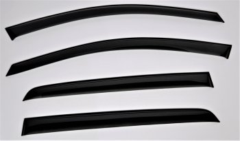 3 399 р. Комплект дефлекторов окон COMFORT  KIA Cerato  4 BD (2018-2021) (черный). Увеличить фотографию 5