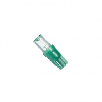 4 р. Лампа светодиодная 12V W1.2W Bax8.5d Cone Green MEGAPOWER (30413g). Увеличить фотографию 1