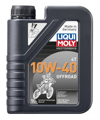 1 449 р. Масло моторное для 4-х тактных двигателей MOTORBIKE 4T OFFROAD 10W40 синт.1л LIQUI MOLY LIQUI MOLY 3055 (3055). Увеличить фотографию 1