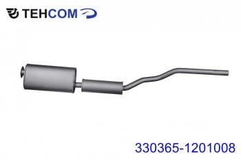 6 999 р. Глушитель УАЗ-3303 дв.ЗМЗ-409 ЕВРО-4 с резонатором ТЕХКОМ (330365-1201008). Увеличить фотографию 1