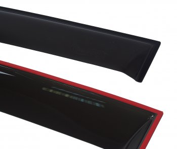 3 399 р. Комплект дефлекторов окон COMFORT  Mitsubishi ASX (2010-2024) (черные). Увеличить фотографию 1