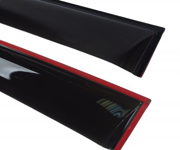 3 399 р. Комплект дефлекторов окон COMFORT  Nissan Juke  1 YF15 (2010-2014) (черные). Увеличить фотографию 1