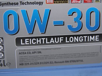 6 849 р. Масло моторное LEICHTLAUF LONGTIME HC-синт.4л 0W30 LIQUI MOLY LIQUI MOLY 39039 (39039). Увеличить фотографию 2