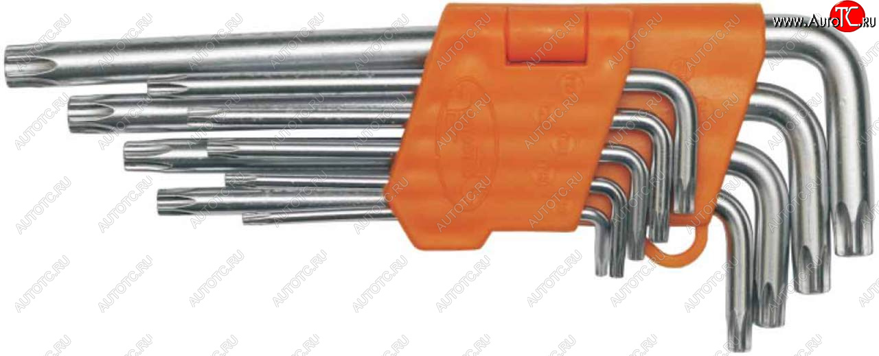 369 р. Набор ключей TORX T10-Т50 Г-образных 9 предметов Professional АВТОДЕЛО (39151)