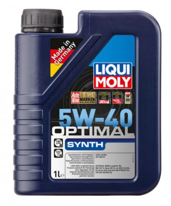 1 499 р. Масло моторное OPTIMAL SYNTH 5W40 синт.1л LIQUI MOLY (3925). Увеличить фотографию 1