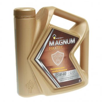 1 589 р. Масло моторное MAGNUM Maxtec 5W40 SLCF псинт.4л РОСНЕФТЬ (40814642). Увеличить фотографию 1