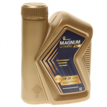 999 р. Масло моторное MAGNUM Ultratec A5 5W30 SLCFA5B5 синт.1л РОСНЕФТЬ (40816532). Увеличить фотографию 1