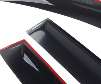 3 169 р. Комплект дефлекторов окон COMFORT  Renault Duster  HS (2010-2015) (черные). Увеличить фотографию 1