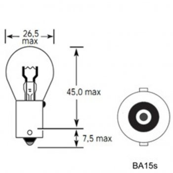 28 р. Лампа 12V P21W BA15s 460лм Стандарт TESLAFT (Россия) (4631111142936). Увеличить фотографию 4