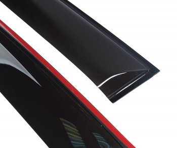 3 089 р. Комплект дефлекторов окон хэтчбек COMFORT  Suzuki SX4  GYC21S (2006-2012) (черные). Увеличить фотографию 1