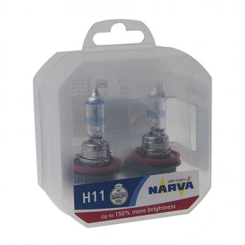 4 499 р. Лампа 12V H11 55W PGJ19-2 +150% бокс (2шт.) Range Power 150 NARVA (481012100). Увеличить фотографию 1