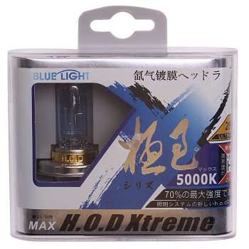 1 069 р. Лампа 12V H4 60/55W P43t 5000K бокс (2шт.) HOD XTREME  500032 (500032). Увеличить фотографию 1