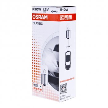 46 р. Лампа 12V R10W BA15s OSRAM (5008clc). Увеличить фотографию 5