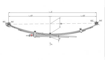 17 699 р. Рессора TOYOTA Hilux (04-15) (4WD) (Kun2526) задняя (5 листов) L=1300мм ЧМЗ SPRINGER (600805ty-2912012-10). Увеличить фотографию 3