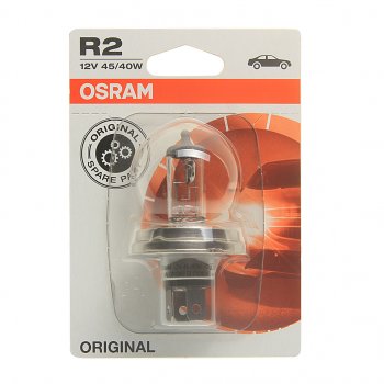 449 р. Лампа 12V R2 4540W P45t-41 блистер (1шт.) OSRAM (64183-01b). Увеличить фотографию 1