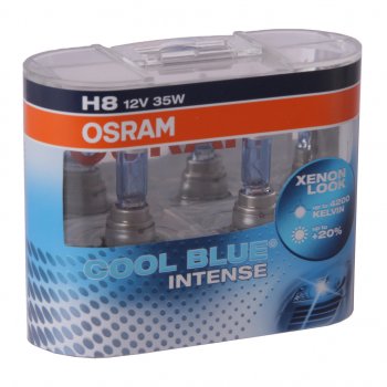 3 299 р. Лампа 12V H8 35W PGJ19-1 бокс (2шт.) Cool Blue Intense OSRAM OSRAM 64212cbi-hcb (64212cbi-hcb). Увеличить фотографию 1