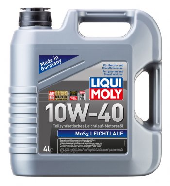 5 649 р. Масло моторное MoS2 LEICHTLAUF 10W40 псинт.4л LIQUI MOLY (6948). Увеличить фотографию 1