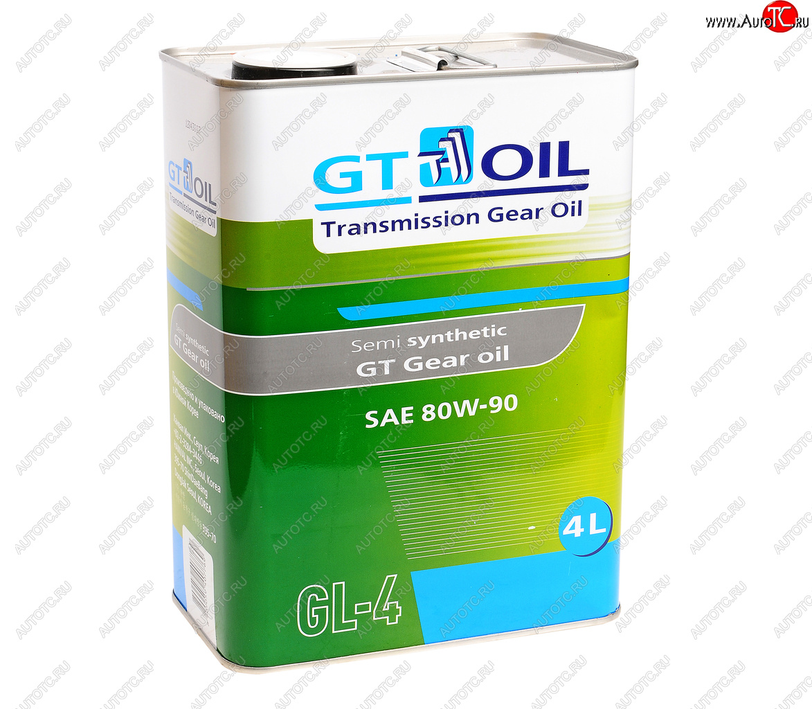 3 279 р. Масло трансмиссионное GT GEAR OIL GL-4 80W90 4л GT OIL (8809059407769)