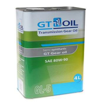 3 699 р. Масло трансмиссионное GT GEAR OIL GL-5 80W90 4л GT OIL (8809059407837). Увеличить фотографию 1