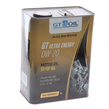 3 579 р. Масло моторное GT Ultra Energy GF-6A  0W20 синт.4л GT OIL (8809059408902). Увеличить фотографию 1