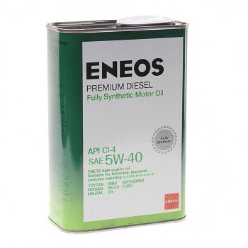 1 249 р. Масло дизельное Premium DIESEL CI-4 5W40 синт.1л ENEOS (8809478943091). Увеличить фотографию 1