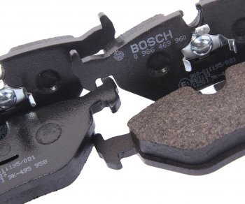 1 849 р. Колодки тормозные BMW 3 (E30,E36),5 (E34),7 (E32) задние (4шт.) BOSCH BOSCH 0986469960 (0986469960). Увеличить фотографию 2