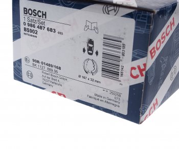 1 779 р. Колодки тормозные MITSUBISHI Lancer 9 (03-07) задние барабанные (4шт.) BOSCH BOSCH 0986487683 (0986487683). Увеличить фотографию 4